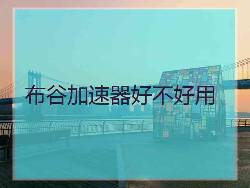 布谷加速器好不好用